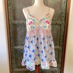 Gorgeous Sundance boho cotton tank top L